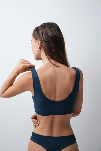Women Secret Light Blue Women Blue Microfibre Foam Top Bra SKU: 4024358_16 Image 04