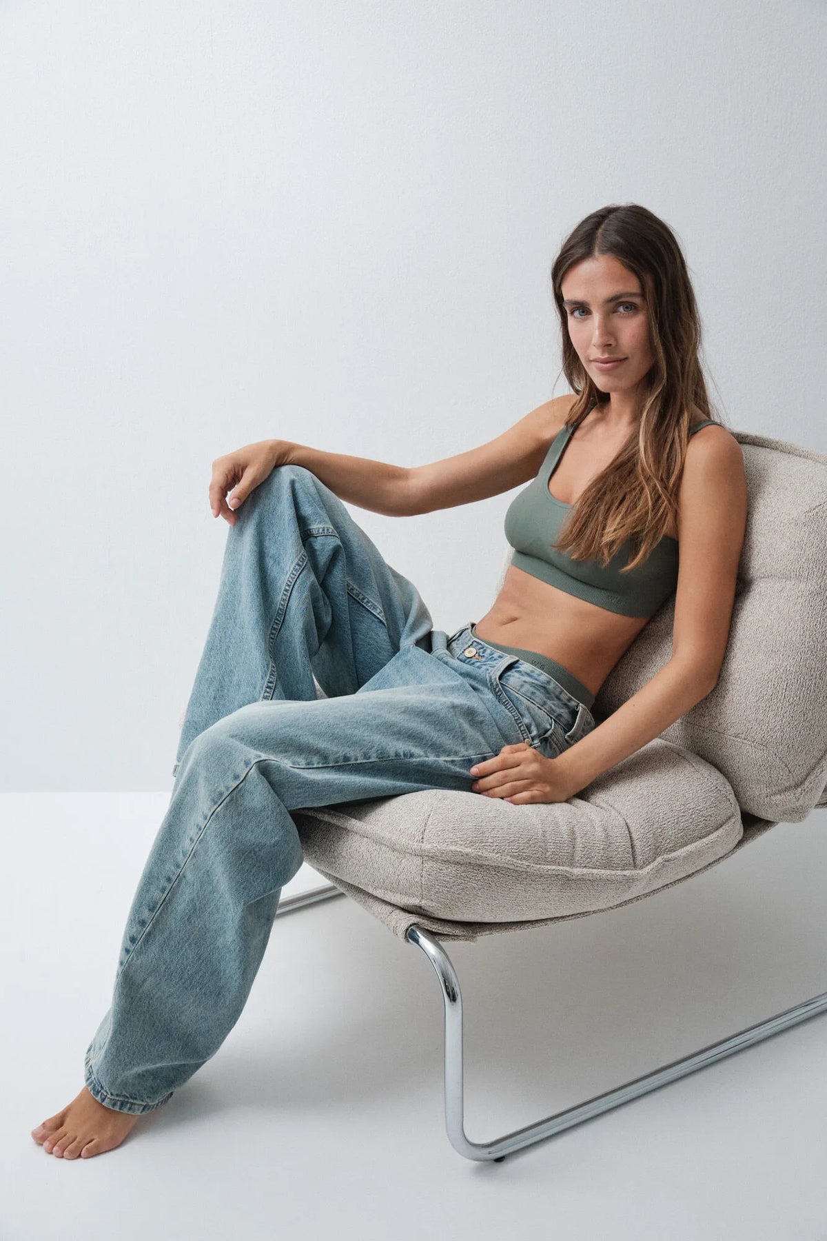 Women Secret Green Women Green Microfibre Foam Top Bra SKU: 4024360_21 Image 01
