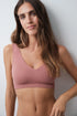 Women Secret Pink Women Pink Microfibre Halterneck Top Bra SKU: 4024363_72 Image 01