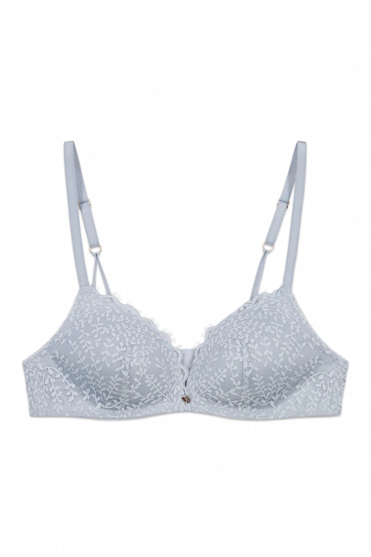 Women Secret Light Blue Women CHARMING Blue Lace Padded Triangle Bra in Different Cup Sizes SKU: 4024407_17 Image 05