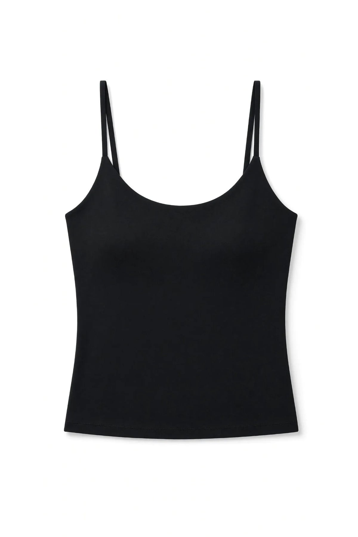 Women Secret Black Women Black Fixed Cup Vest Top SKU: 4024423_01 Image 05