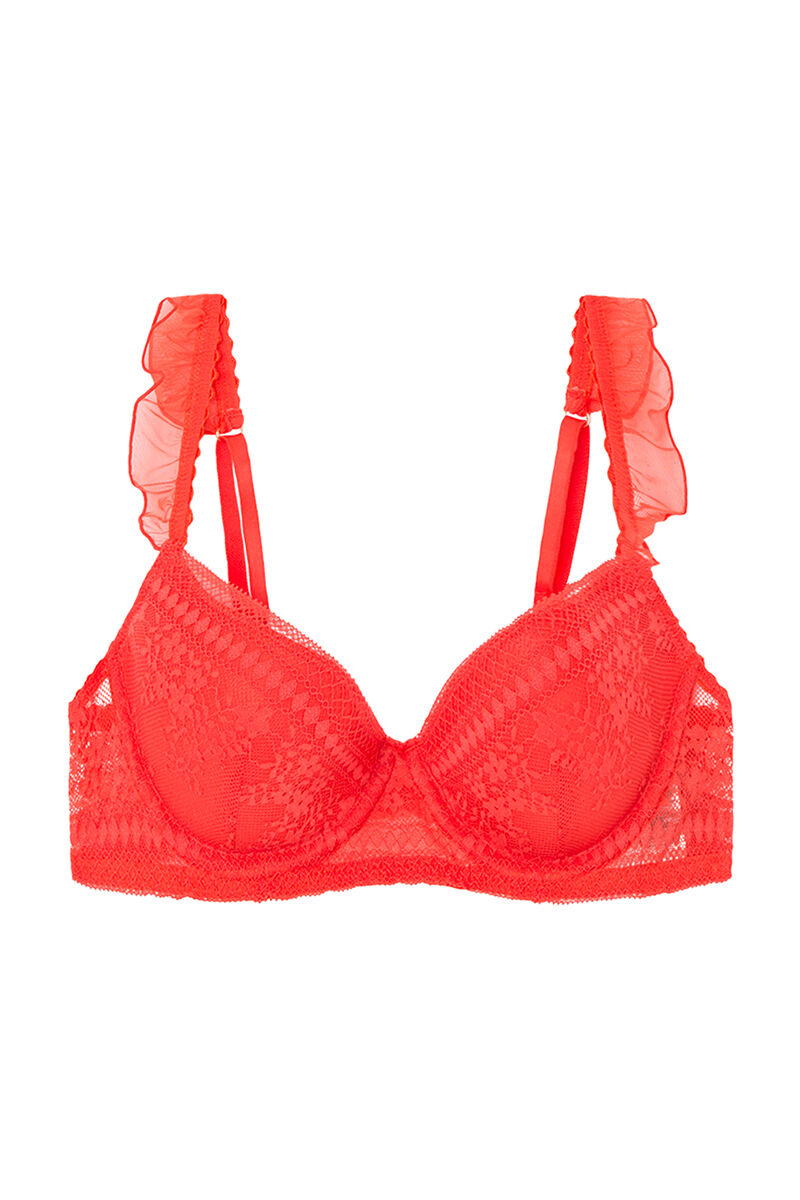 Ruffled Lace Balconette Bra In Different Cup Sizes_4027748_63_01