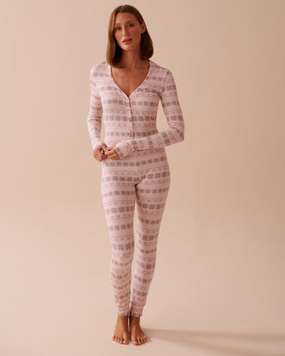 Fair Isle Print Super Soft Jumpsuit_40300049_P60296_01