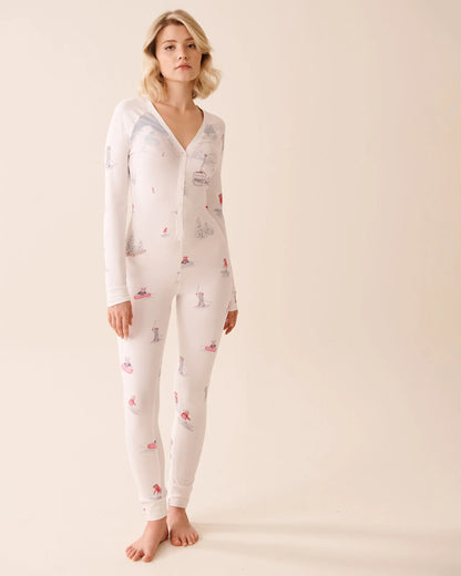 La Vie en Rose_Snow White Ski Placement_Apr�s-Ski Print Super Soft Long Sleeve Jumpsuit_40300063_P10549_01
