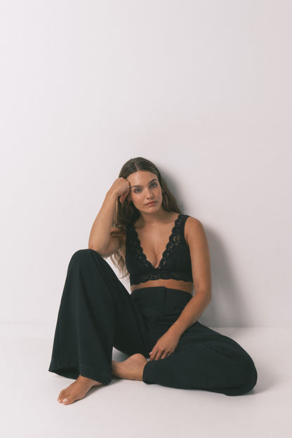 Women Secret_Black_Black Lace Halterneck Bralette Bra_4032912_01_02