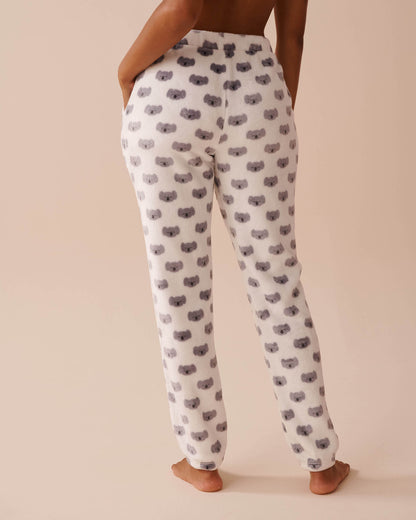 Koala Print Soft Plush Pajama Set_40400070_P10422_05