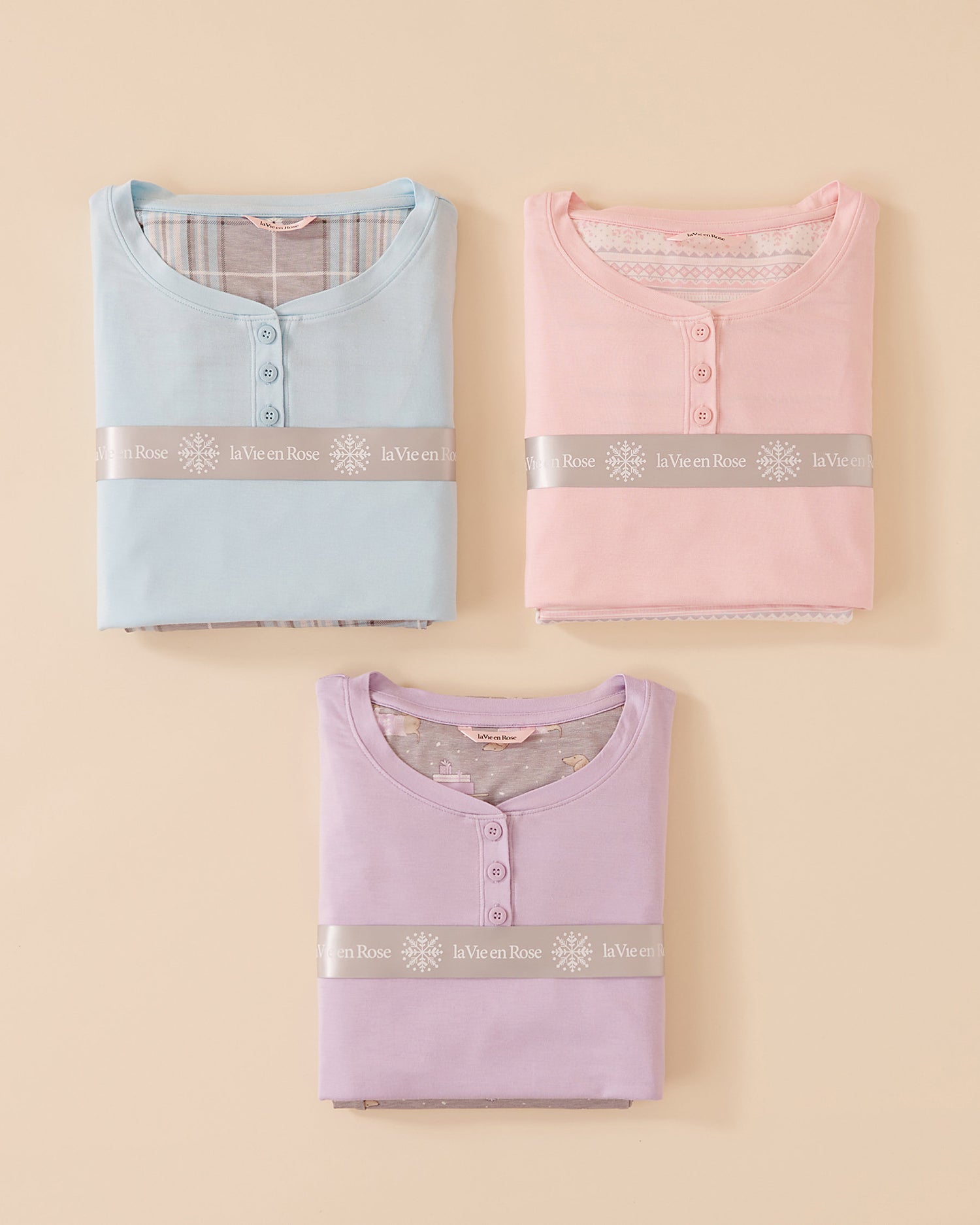 Teddy Bear Print Long Sleeve PJ Set_40400071_P00385_06