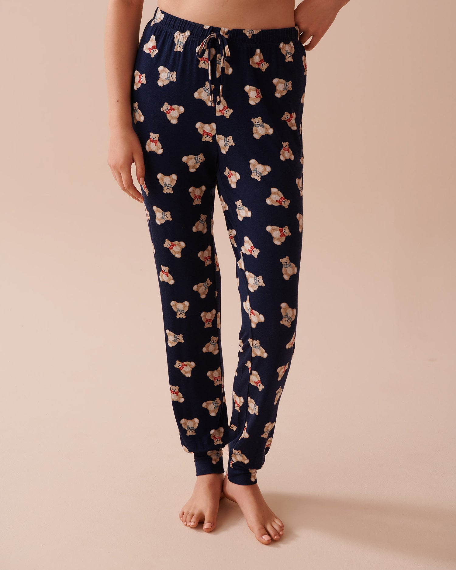 Teddy Bear Print Long Sleeve PJ Set_40400071_p40380_04