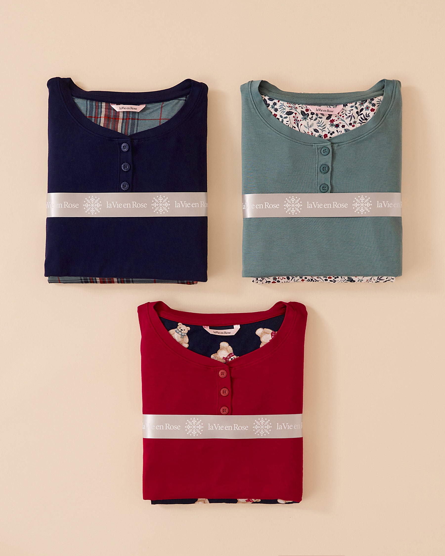 Teddy Bear Print Long Sleeve PJ Set_40400071_p40380_06