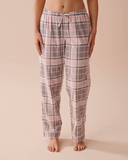 Teddy Bear Print Flannel PJ Set_40400073_P00382_05