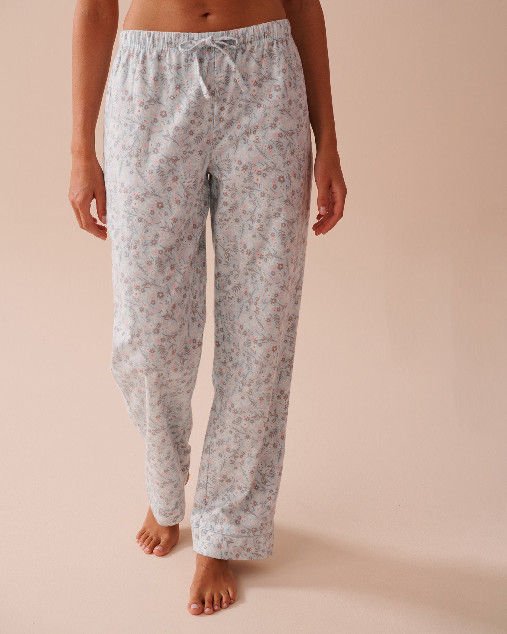 Teddy Bear Print Flannel PJ Set_40400073_P40374_05