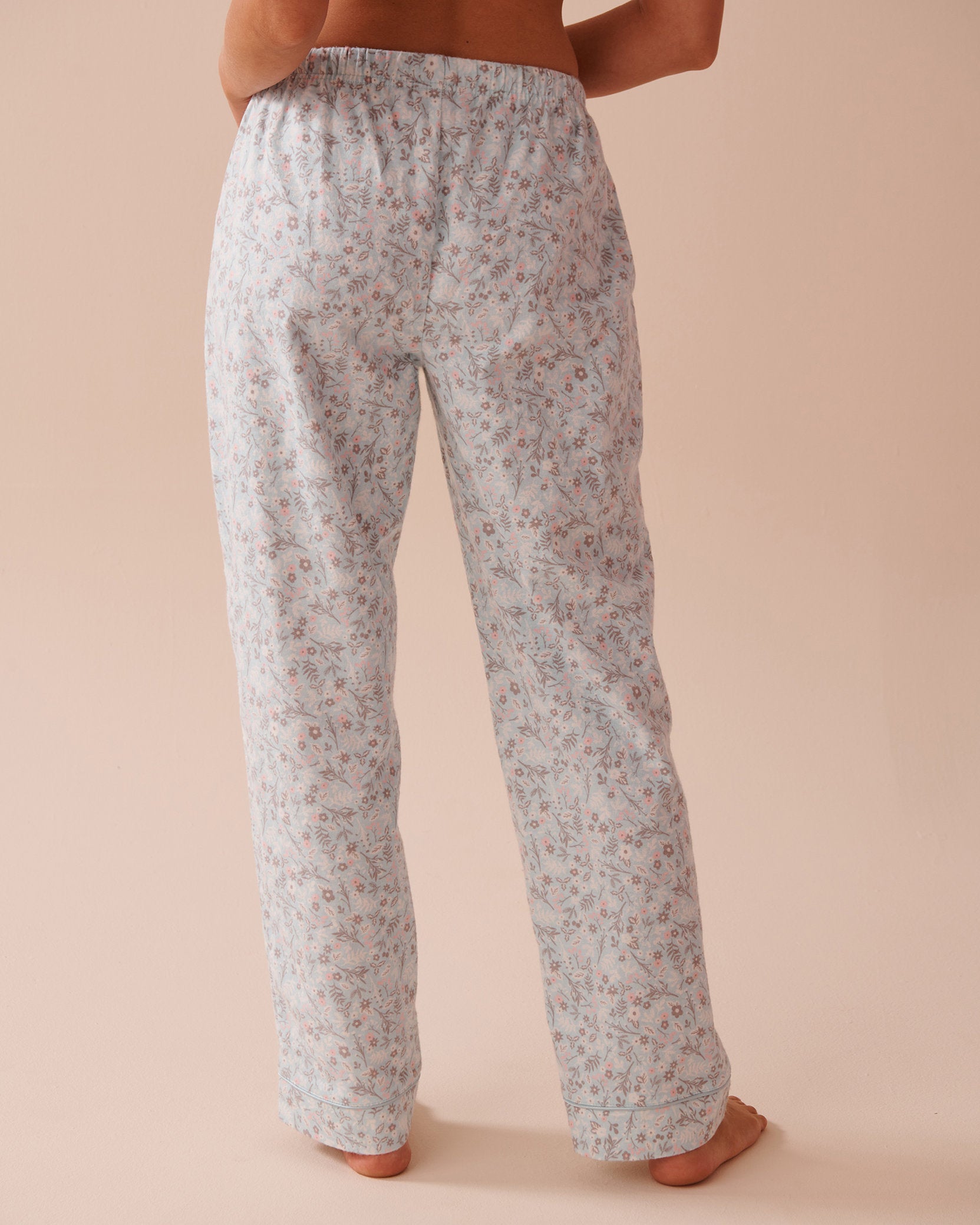 Teddy Bear Print Flannel PJ Set_40400073_P40374_06