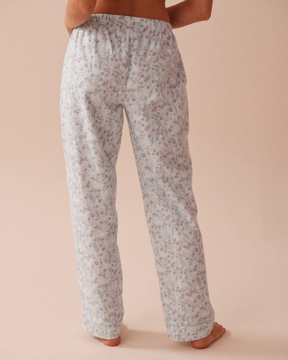 Teddy Bear Print Flannel PJ Set_40400073_P40374_06