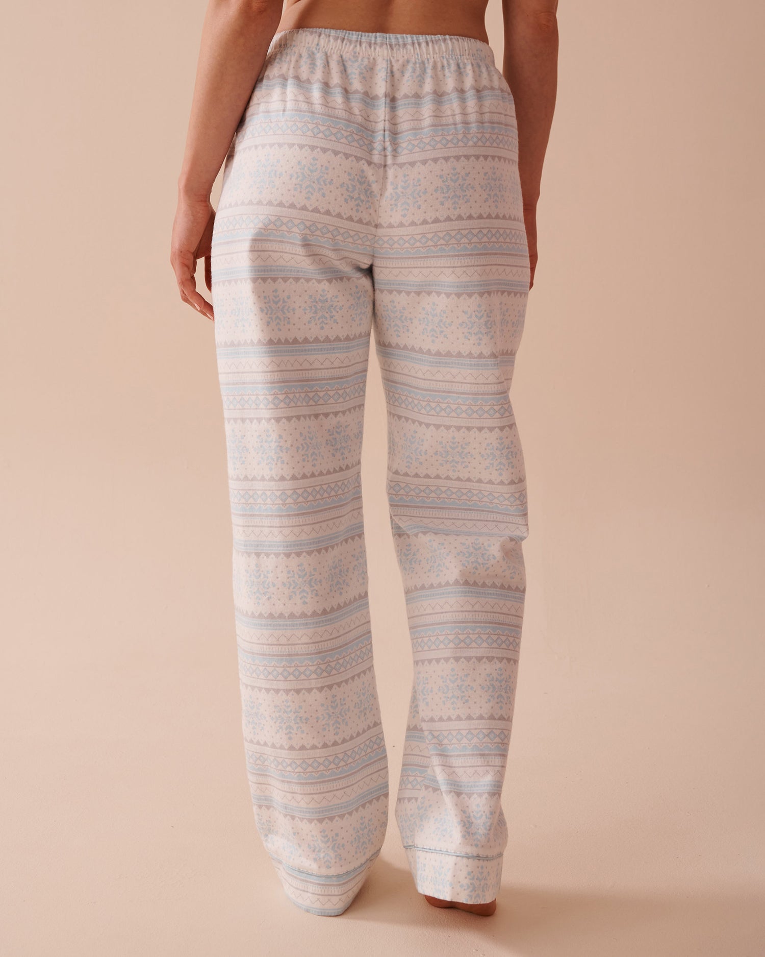 Teddy Bear Print Flannel PJ Set_40400073_P40375_05