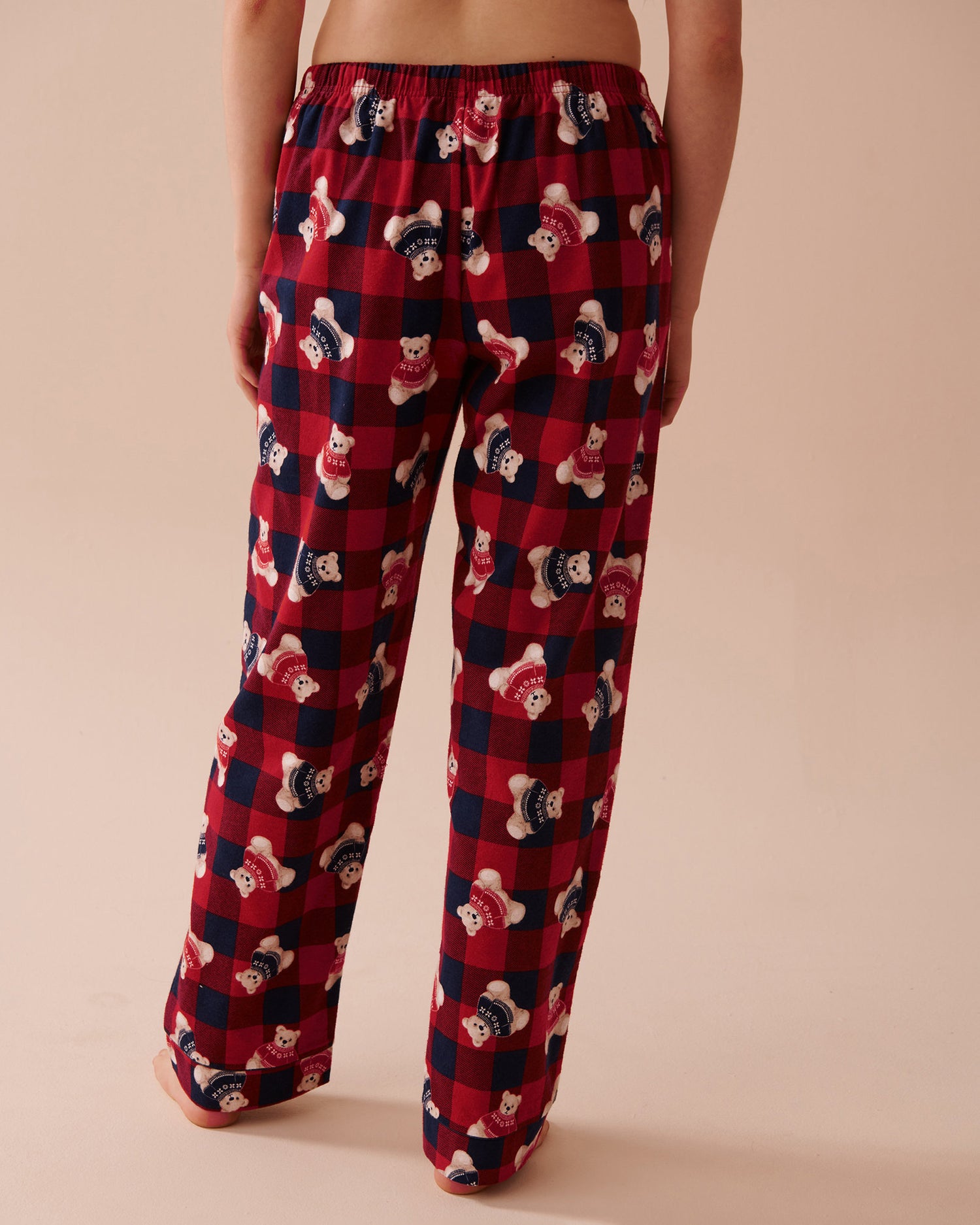 Teddy Bear Print Flannel PJ Set_40400073_P40381_06