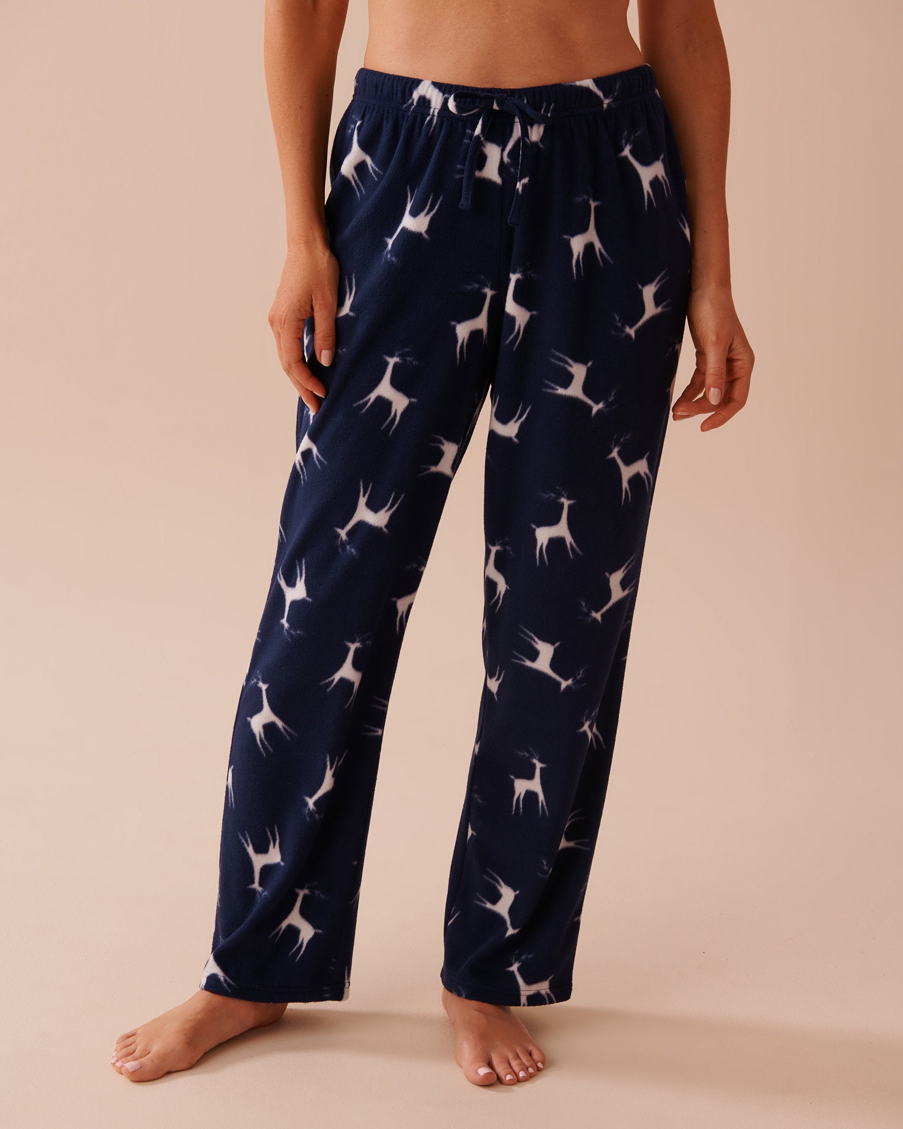 Deer Print Micropolar PJ Set_40400074_P40373_04