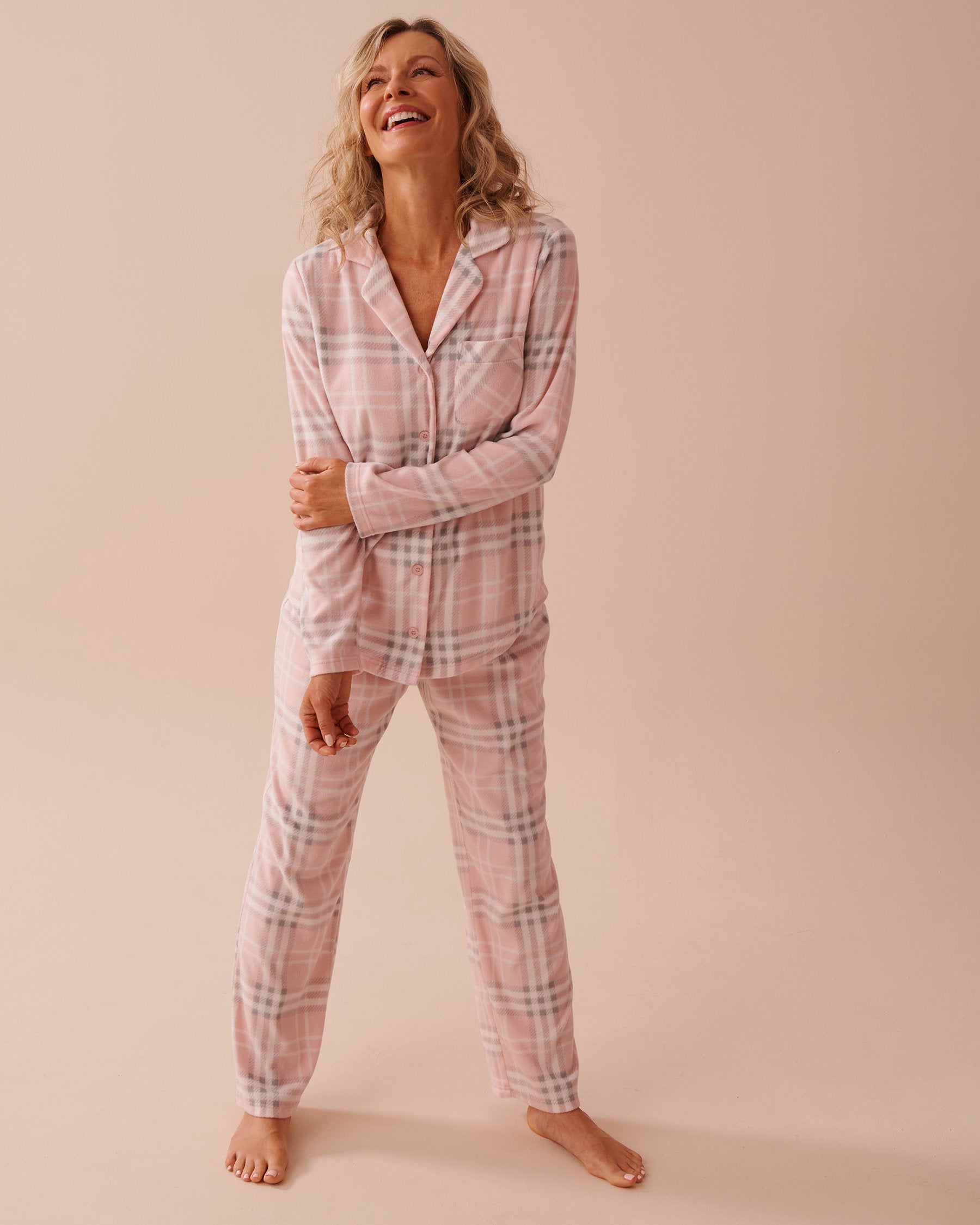 Deer Print Micropolar PJ Set_40400074_P60282_01