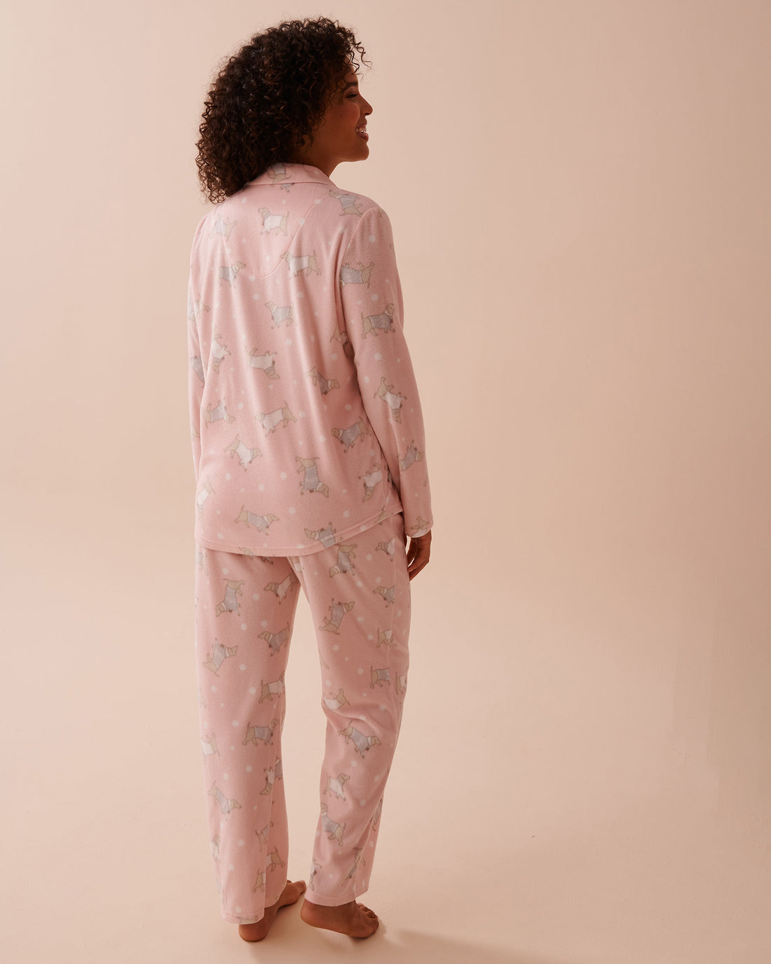 Deer Print Micropolar PJ Set_40400074_P60283_02