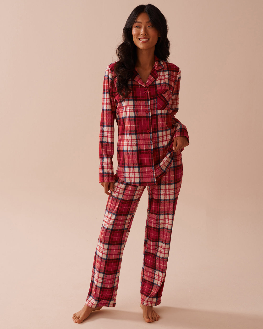 Deer Print Micropolar PJ Set_40400074_p60284_01