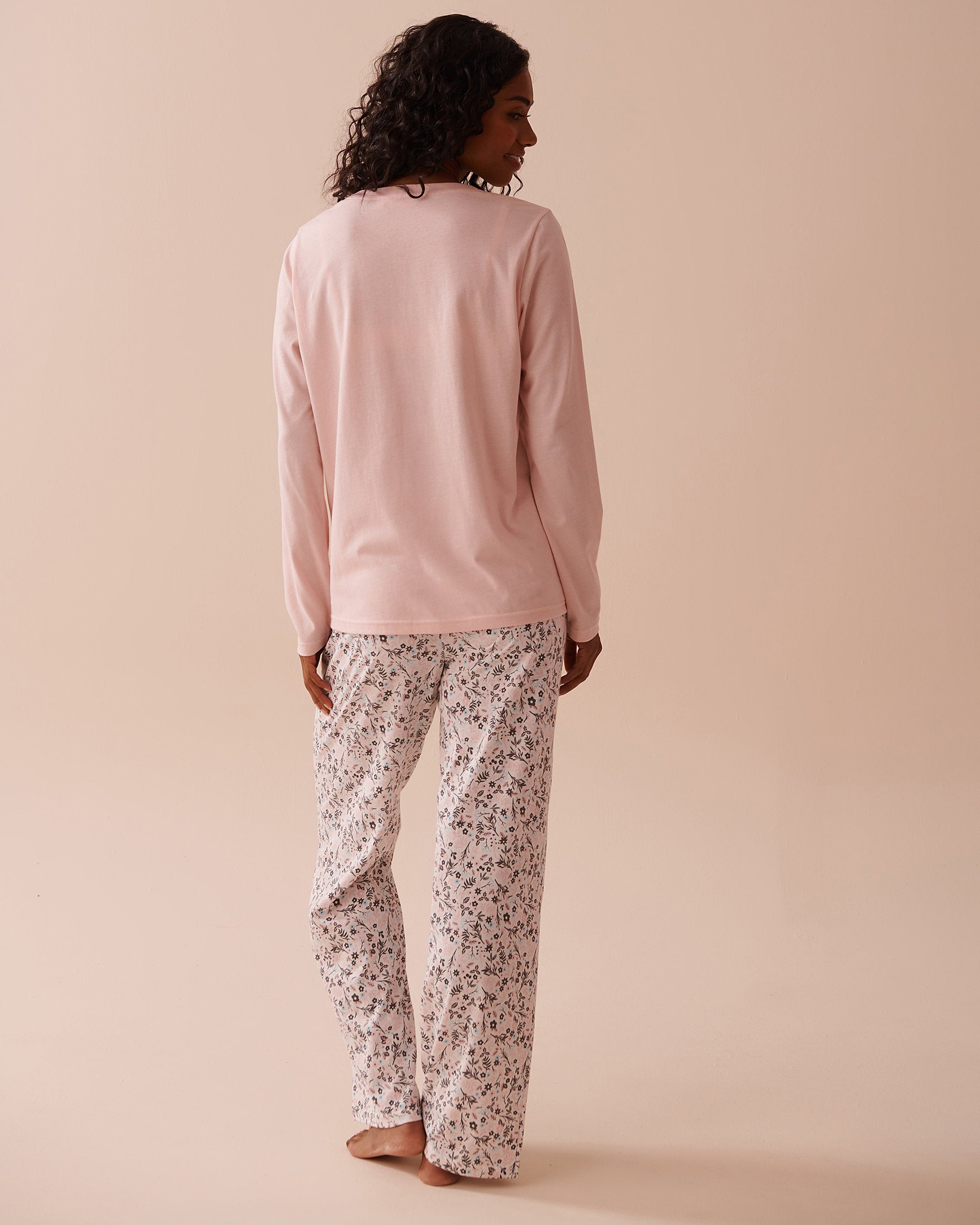 Blue Plaid Cotton PJ Set_40400075_P10441_03