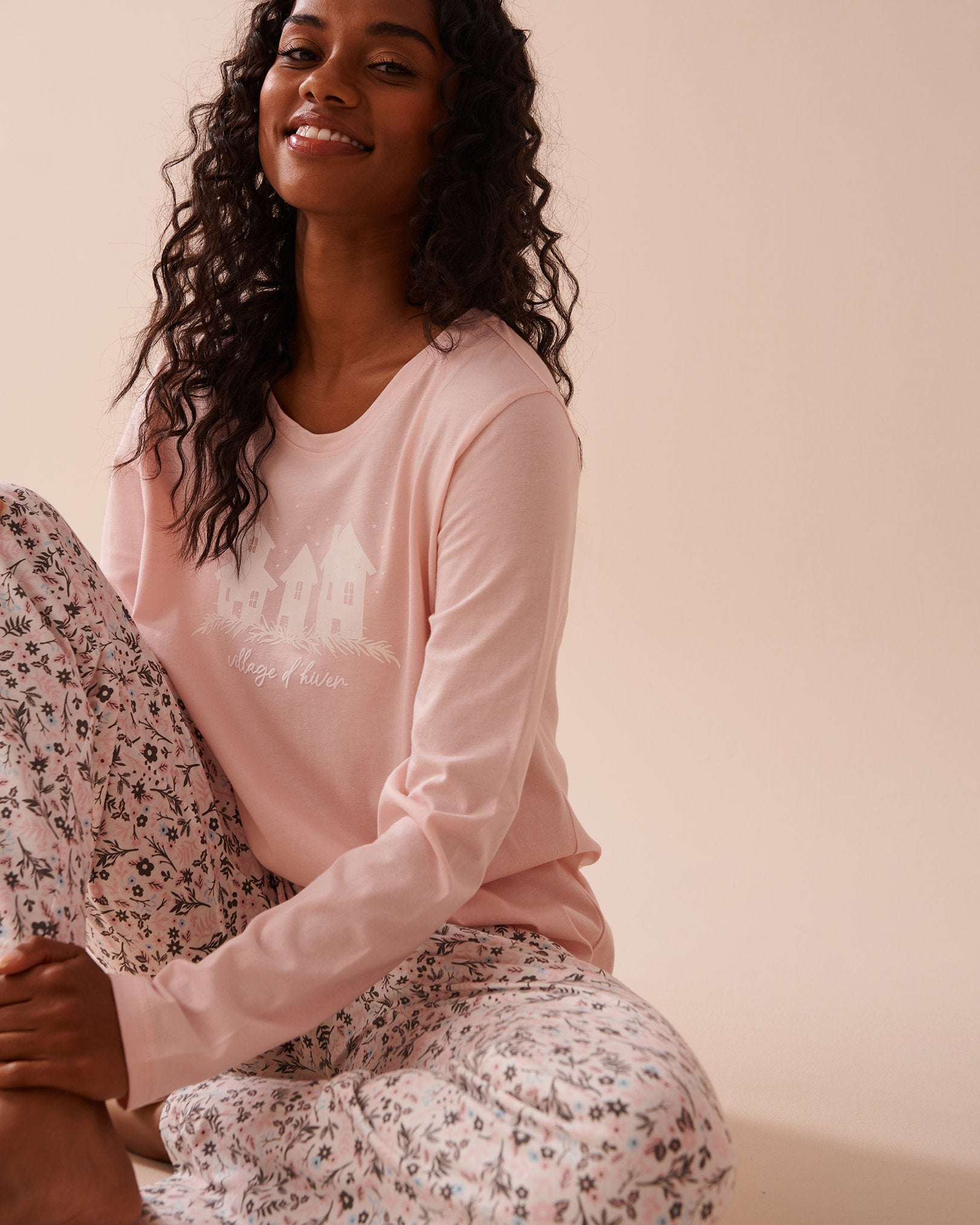 Blue Plaid Cotton PJ Set_40400075_P10441_04