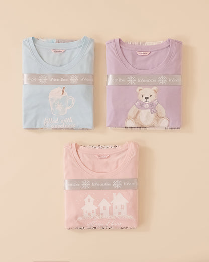 Blue Plaid Cotton PJ Set_40400075_P10441_07