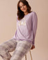 Blue Plaid Cotton PJ Set_40400075_P10442_01