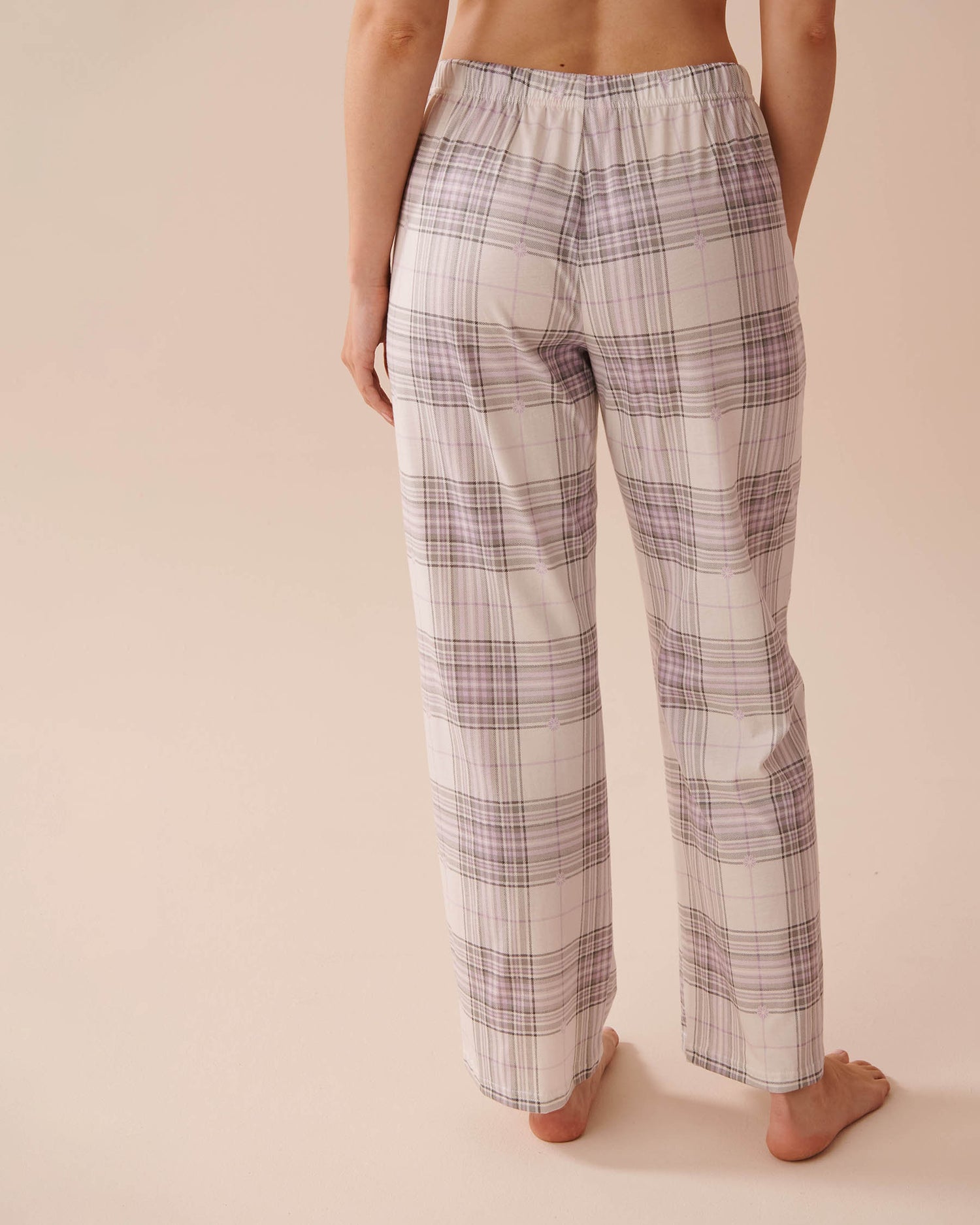Blue Plaid Cotton PJ Set_40400075_P10442_05