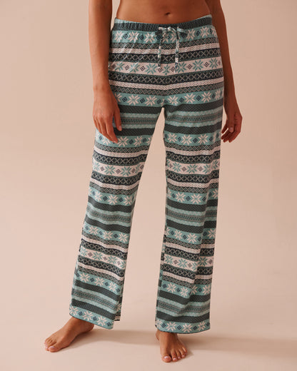 Blue Plaid Cotton PJ Set_40400075_P40378_04