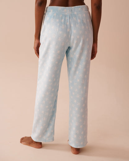 Penguin &amp; Snowflake Print Soft Plush PJ Set_40400076_P40389_05