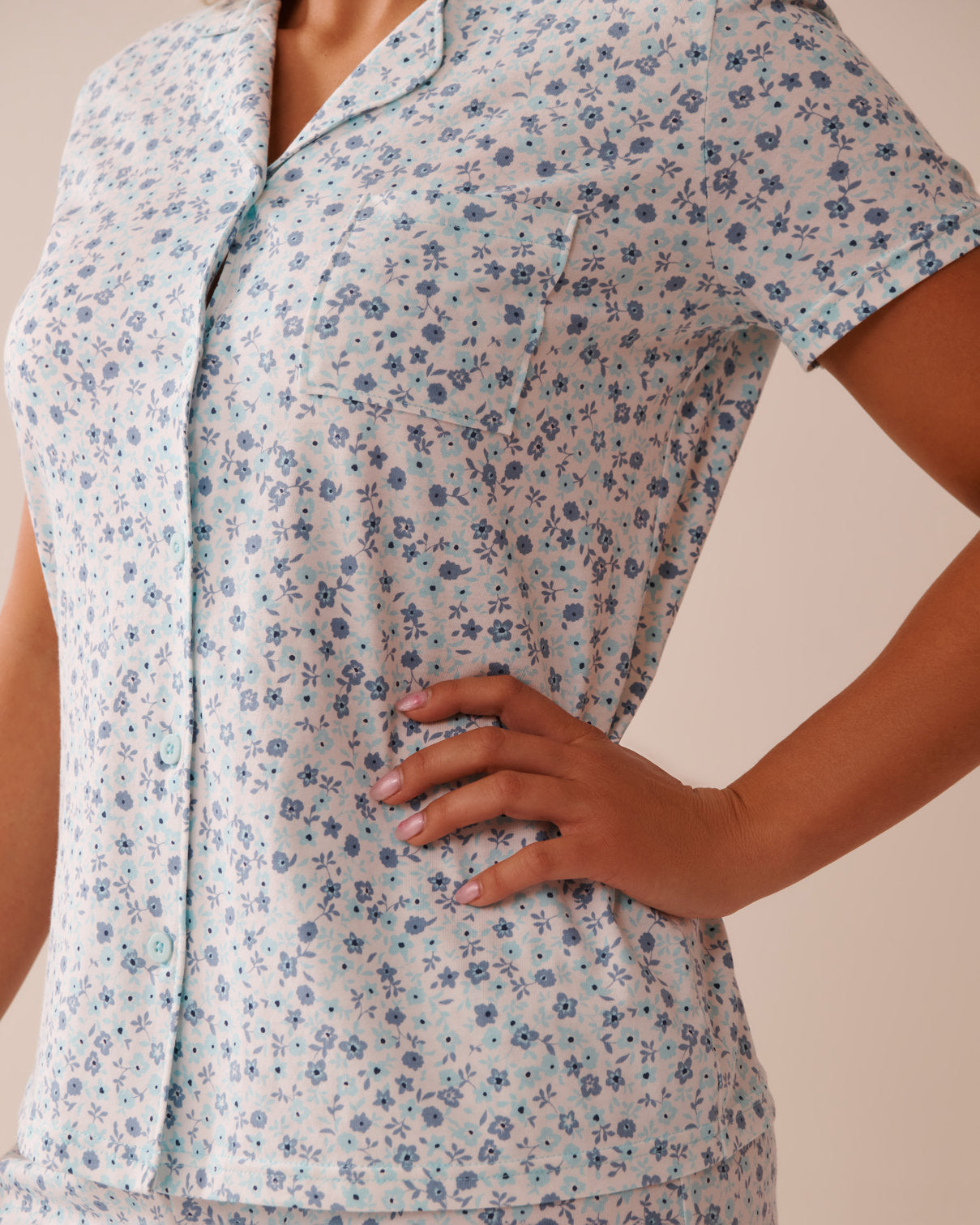 La Vie en Rose_Floral Print Shirt PJ Set_40400081_P10500_03