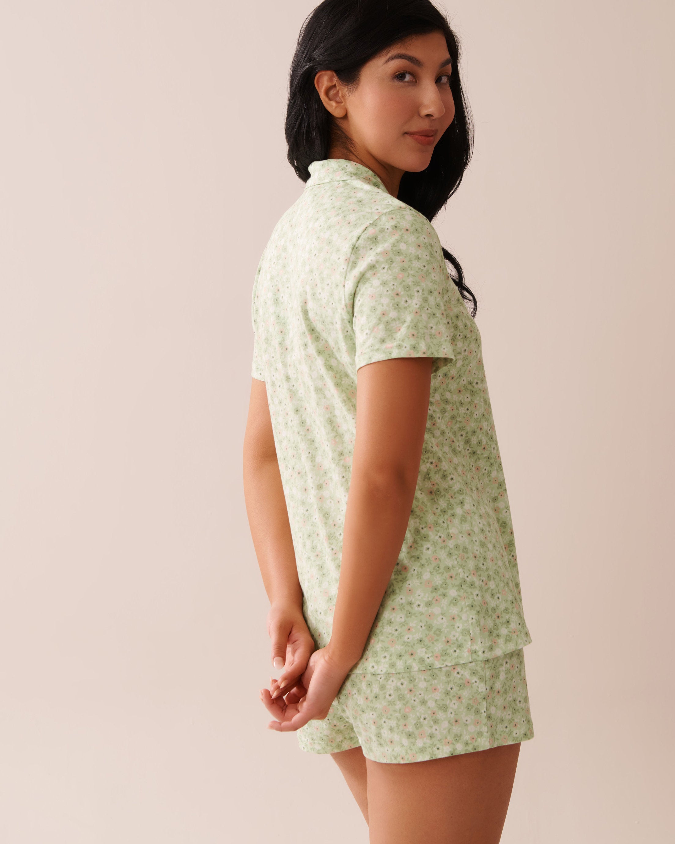 La Vie en Rose_Floral Print Shirt PJ Set_40400081_P30119_02