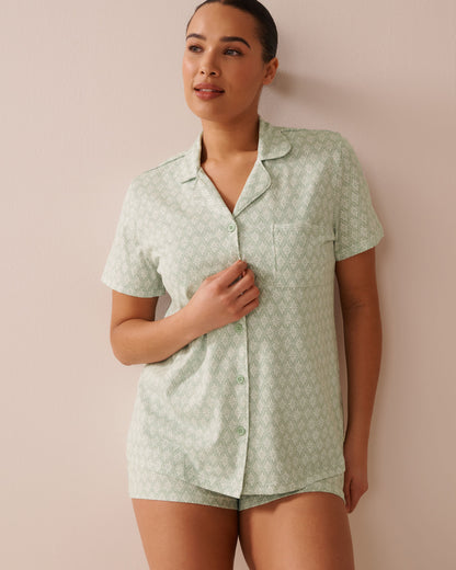 La Vie en Rose_Geometric Print Shirt PJ Set_40400081_P30120_02