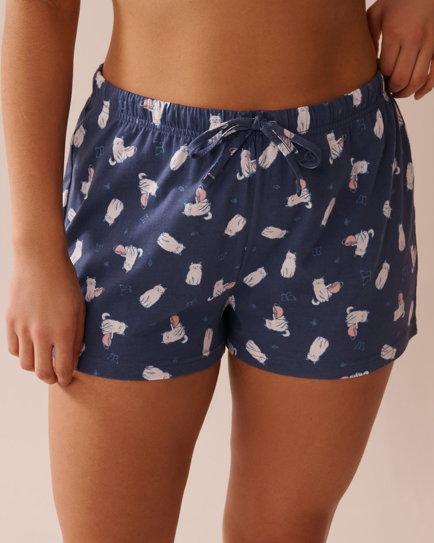 La Vie en Rose_Cat Print Shirt PJ Set_40400081_P40446_04