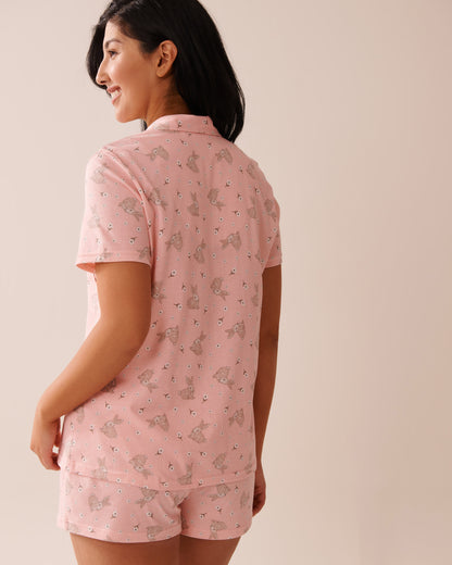 La Vie en Rose_Rabbit Print Shirt PJ Set_40400081_P60363_02