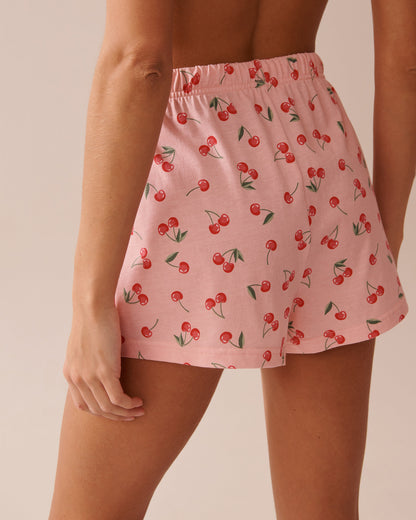La Vie en Rose_Cherry Print Shirt PJ Set_40400081_P60365_05