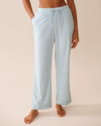 La Vie en Rose_Baby Blue Dot_Polka Dot Soft Velour Pj Set_40400086_P40486_04