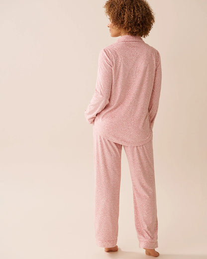 La Vie en Rose_Pale Lilac Tonal Leopard_Leopard Print Soft Velour Pj Set_40400086_P50100_02