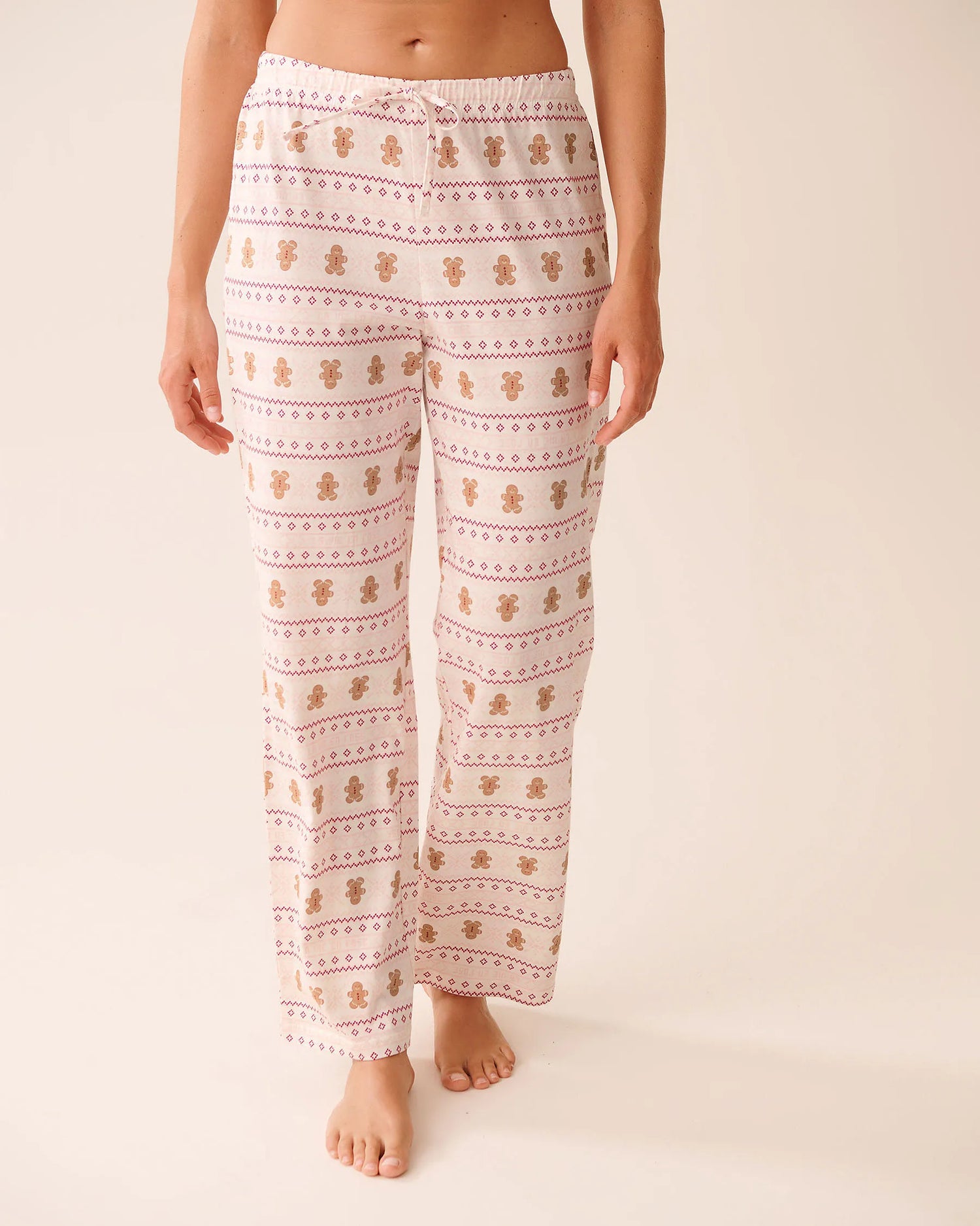 La Vie en Rose_Snow White Gingerbread_Gingerbread Print Cotton Pj Set_40400087_P10531_04