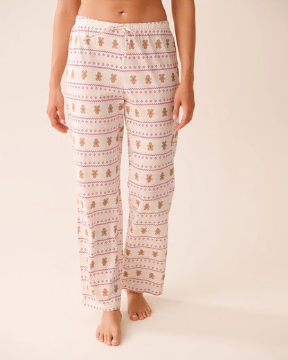 La Vie en Rose_Snow White Gingerbread_Gingerbread Print Cotton Pj Set_40400087_P10531_04