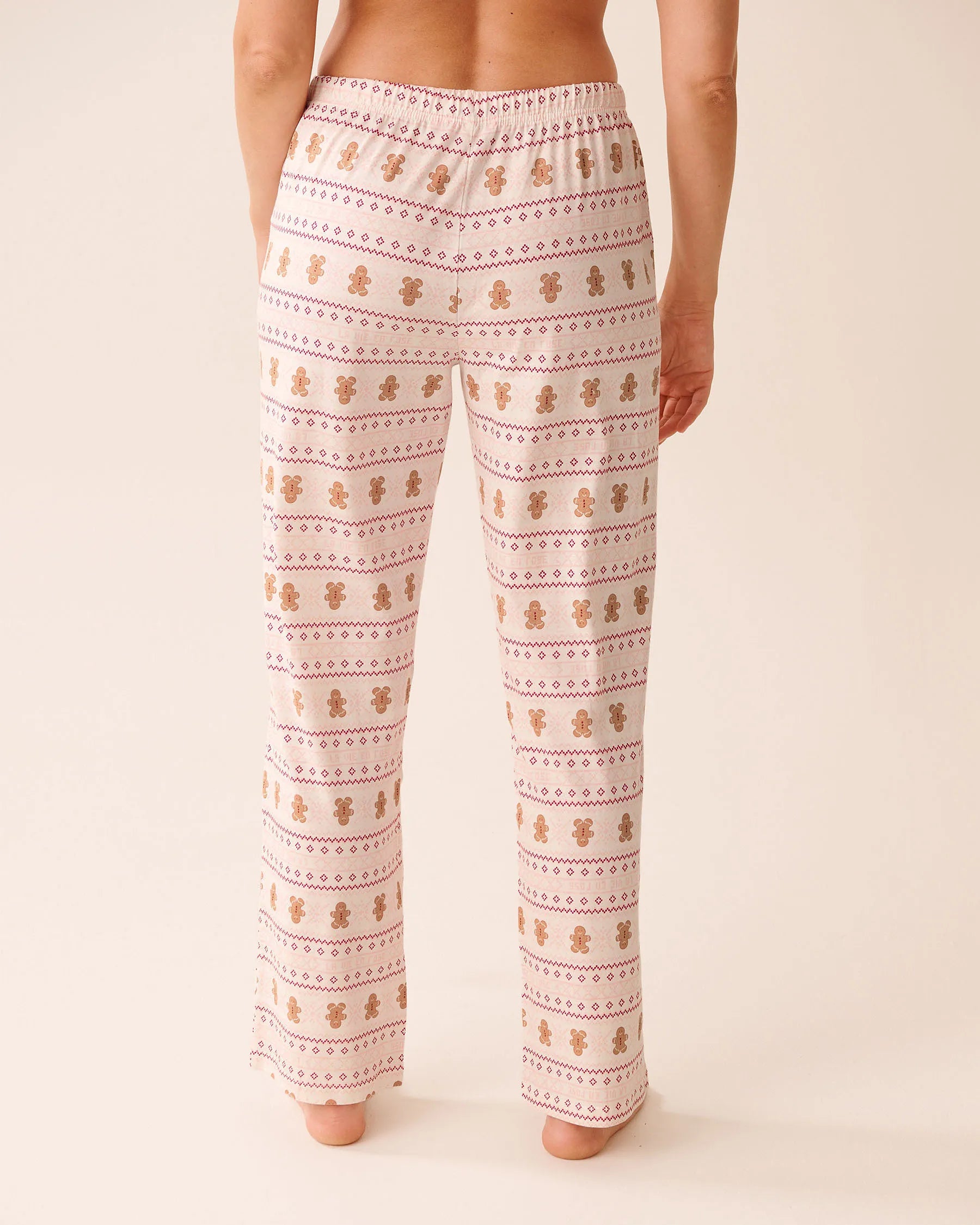 La Vie en Rose_Snow White Gingerbread_Gingerbread Print Cotton Pj Set_40400087_P10531_05