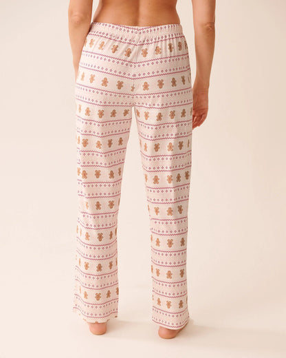 La Vie en Rose_Snow White Gingerbread_Gingerbread Print Cotton Pj Set_40400087_P10531_05