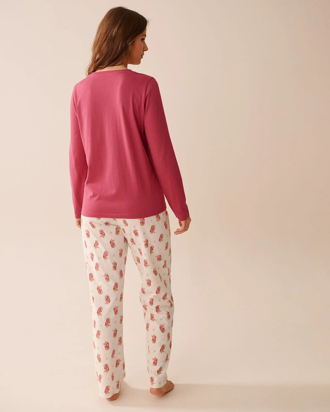 La Vie en Rose_Snow White Winter Dog_Dog Print Cotton Pj Set_40400087_P10532_02