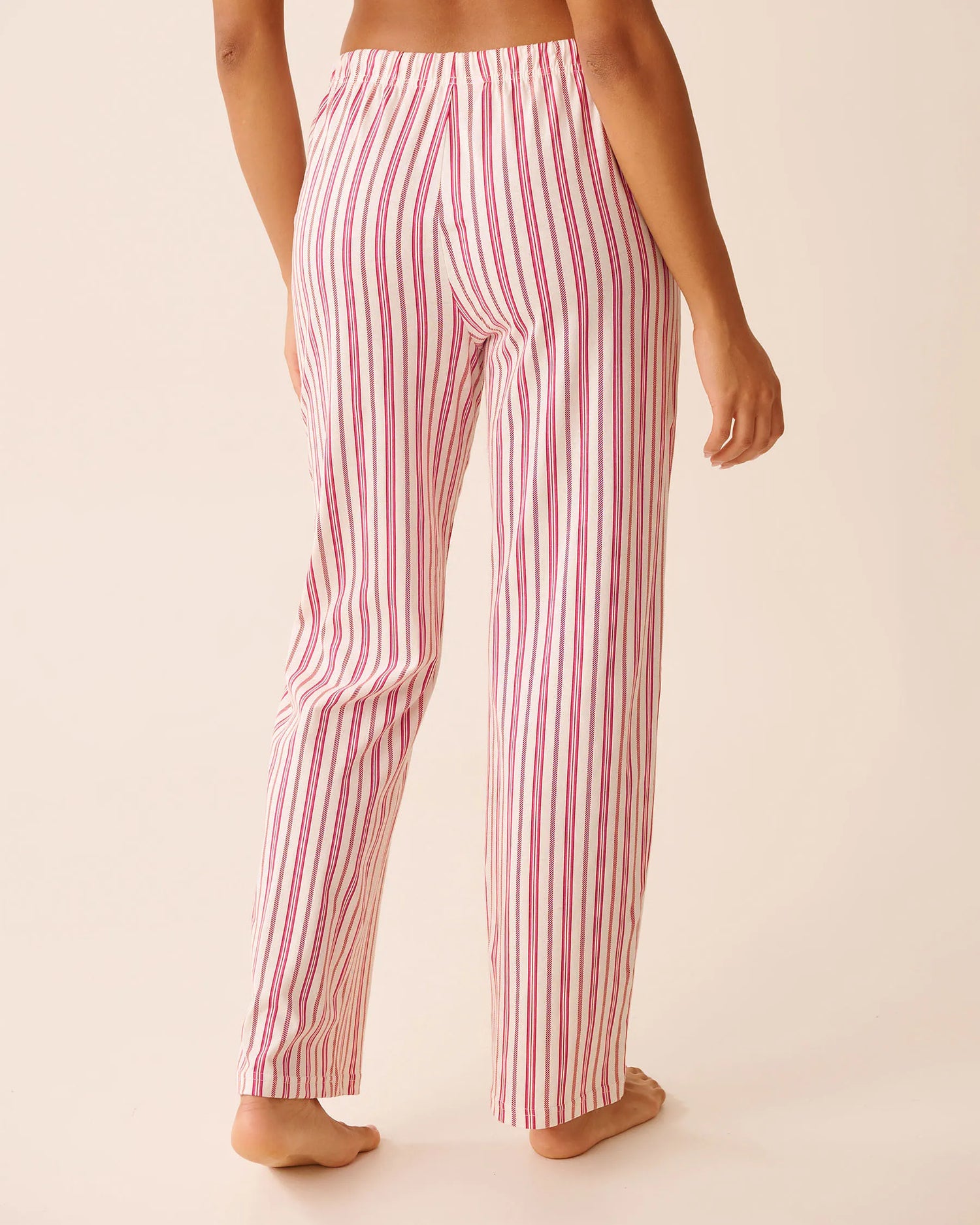 La Vie en Rose_Candy Cane Stripe_Candy Cane Print Cotton Pj Set_40400087_P10533_05