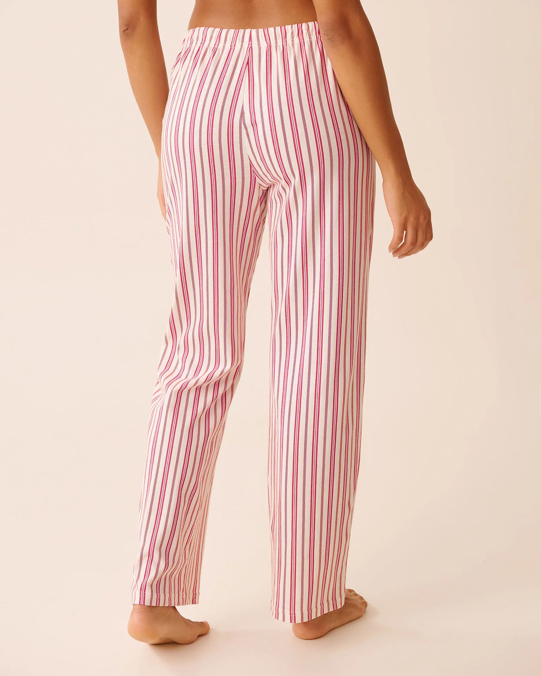 La Vie en Rose_Candy Cane Stripe_Candy Cane Print Cotton Pj Set_40400087_P10533_05