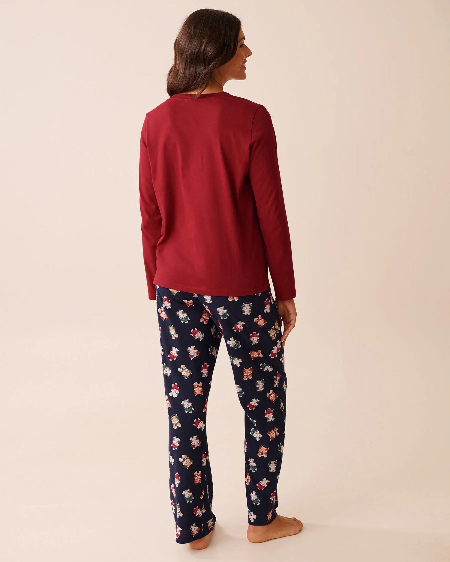 La Vie en Rose_Evening Blue Cat_Kitten Print Cotton Pj Set_40400087_P40492_02