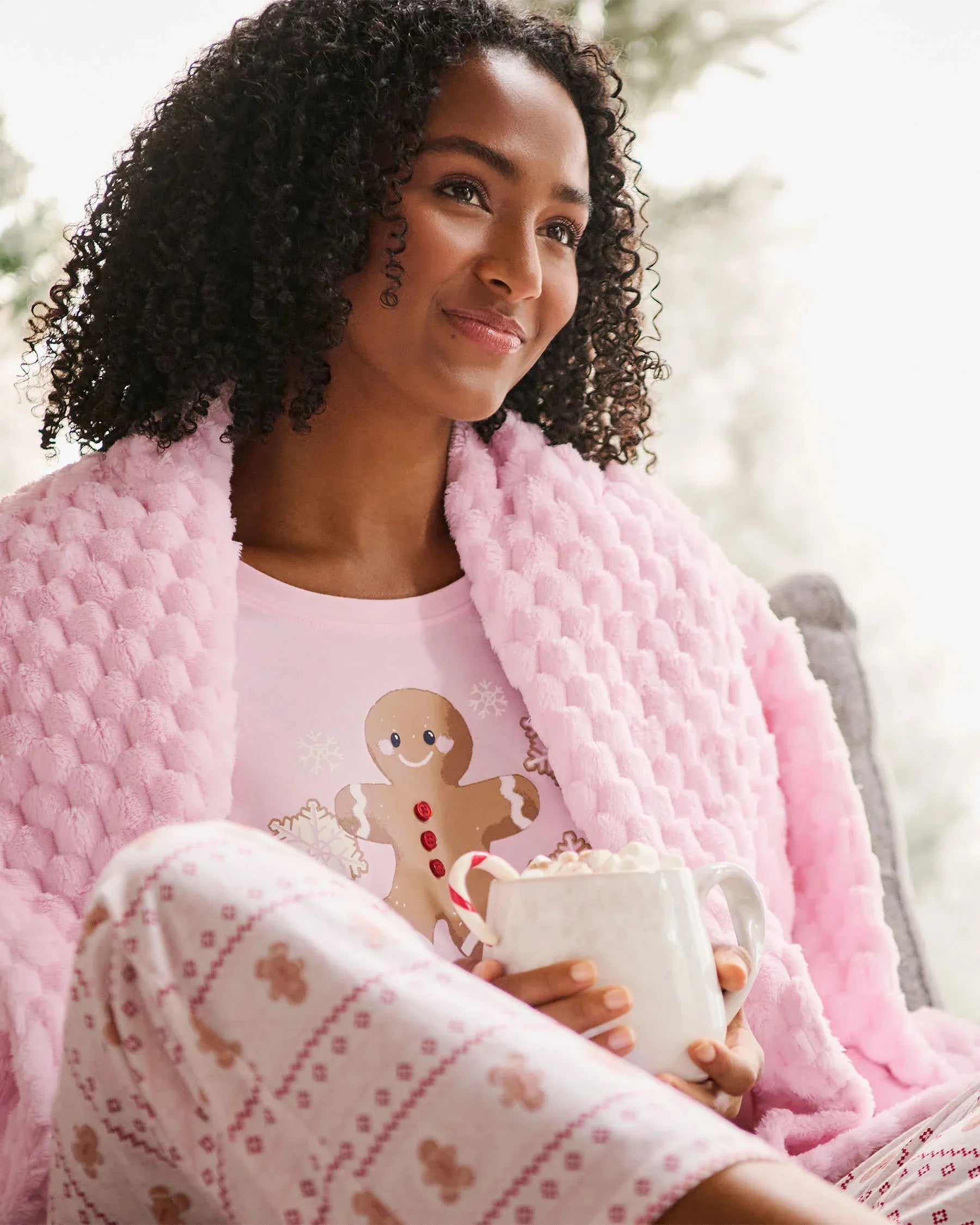 La Vie en Rose_Snow White Gingerbread_Gingerbread Print Cotton Pj Set_40400087_p10531_06