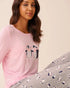 La Vie en Rose_Comfy Grey Mix Penguin_Penguin Print Long Sleeve Pj Set_40400088_P00460_03