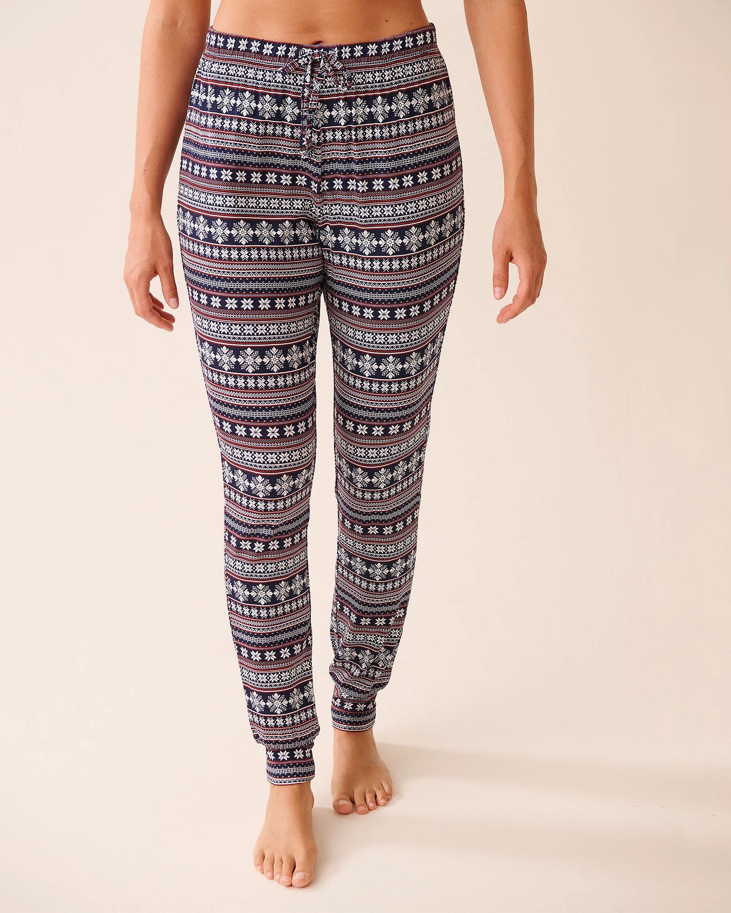 La Vie en Rose_Evening Blue Savvy Nordic_Polar Bear Print Long Sleeve Pj Set_40400088_P40494_04