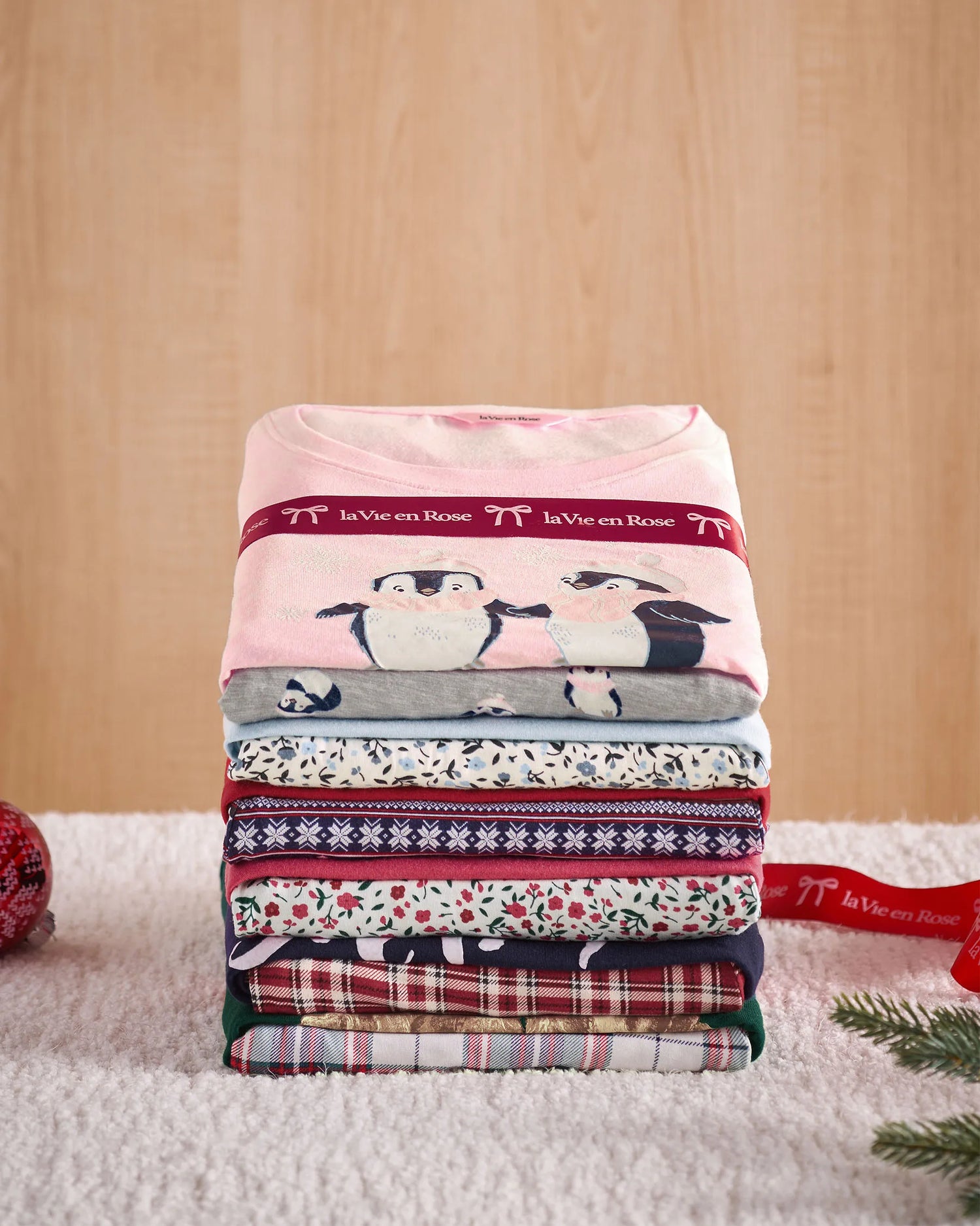 La Vie en Rose_Evening Blue Savvy Nordic_Polar Bear Print Long Sleeve Pj Set_40400088_P40494_08